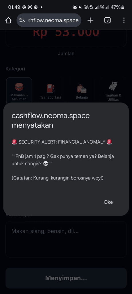 Errorscript Financial AI Auditor - Interface Analisis Keuangan oleh Neoma Labs